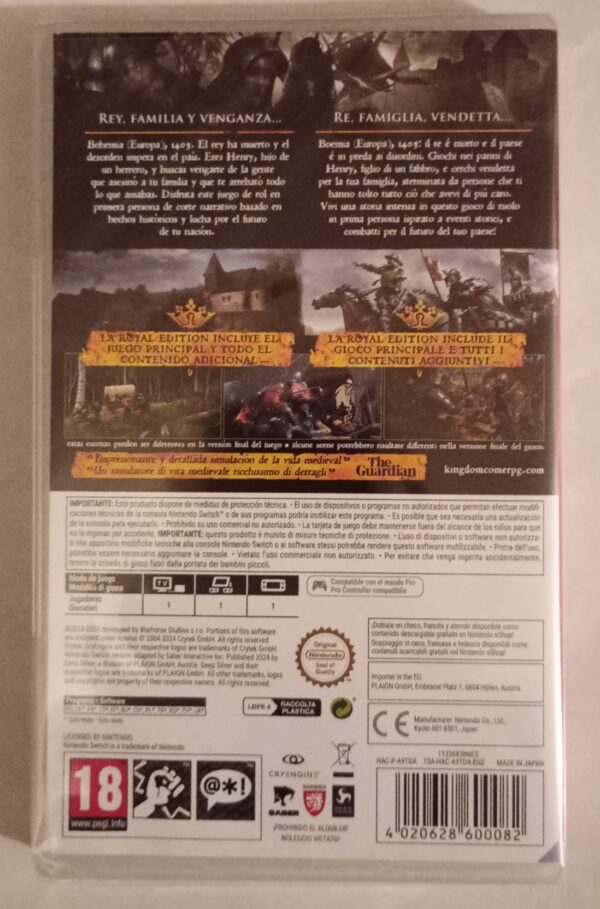 Kingdom Come Deliverance trasera