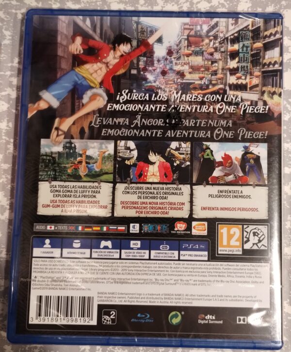 One Piece World Seeker trasera