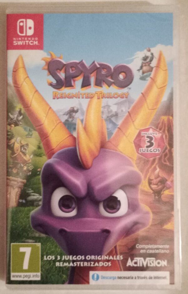 Spyro Reignited Trilogy Portada frontal
