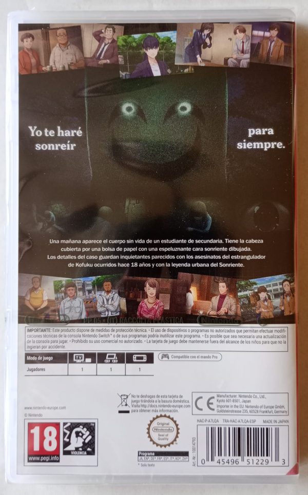 Emio el sonriente - Famicom Detective Club trasera