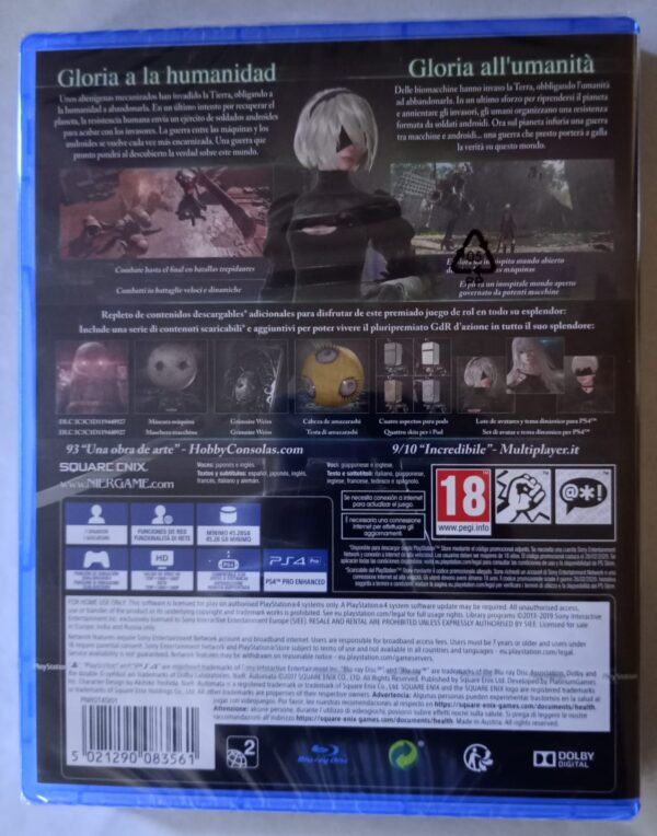 Nier Automata Game of the Yorha Edition trasera