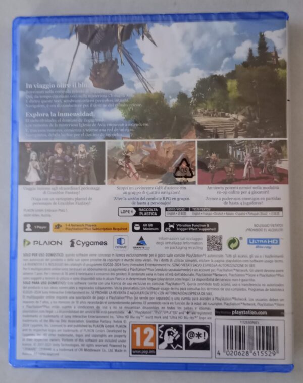 Granblue Fantasy Relink trasera