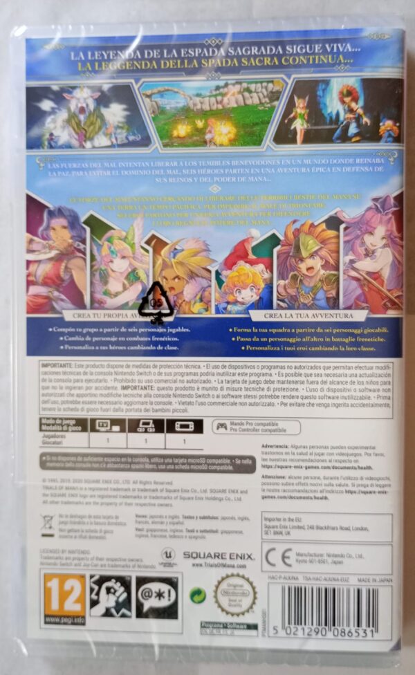 Trials of Mana trasera